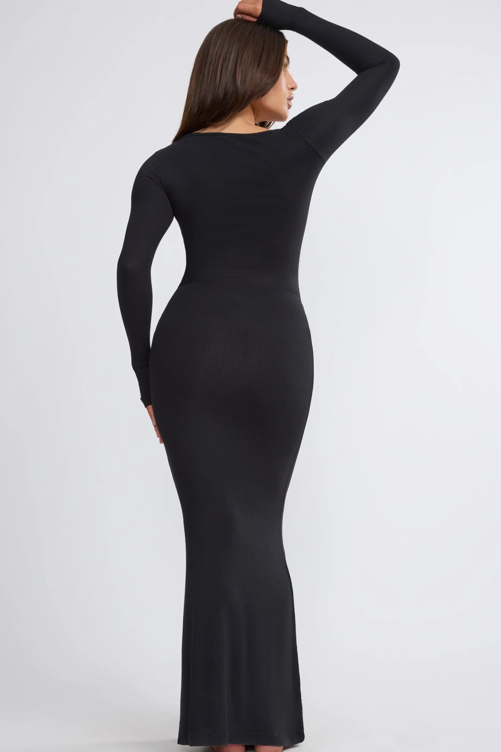 Oh Polly Skirts & Skorts | Co-Ords^Ribbed Modal Mid Rise Maxi Skirt in Black