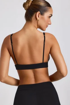 Oh Polly Women'S Clothing Sale - $65 And Under | Women'S Clothing Sale - $40 And Under^Ribbed Modal Triangle Bralette in Black