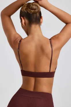 Oh Polly Women'S Clothing Sale - $65 And Under | Women'S Clothing Sale - $40 And Under^Ribbed Modal Triangle Bralette in Espresso