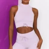 Oh Polly Women'S Clothing Sale - $65 And Under | Women'S Clothing Sale - $40 And Under^Ribbed Tie Front Cycling Shorts in Lilac
