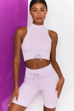 Oh Polly Women'S Clothing Sale - $65 And Under | Women'S Clothing Sale - $40 And Under^Ribbed Tie Front Cycling Shorts in Lilac
