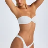 Oh Polly Bikini Sets | Bikini Bottoms^Ruched Cheeky Bikini Bottoms in White