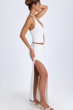 Oh Polly Skirts & Skorts | Bottoms^Ruched Maxi Skirt in White