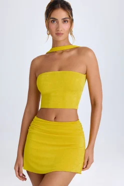 Oh Polly Skirts & Skorts | Co-Ords^Ruched Mid-Rise Mini Skirt in Buttercup