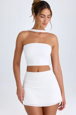 Oh Polly Skirts & Skorts | Co-Ords^Ruched Mid-Rise Mini Skirt in White