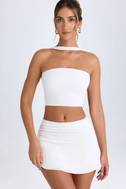 Oh Polly Skirts & Skorts | Co-Ords^Ruched Mid-Rise Mini Skirt in White