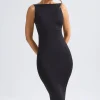 Oh Polly Wedding Guest | Graduation Dresses^Ruched Open-Back Midaxi Dress in Black