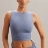 Oh Polly Co-Ords | Tops^Ruched Tank Top in Blue