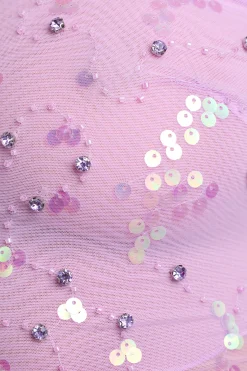 Oh Polly Women'S Clothing Sale - $65 And Under | Women'S Clothing Sale - $40 And Under^Ruffle Mid-Rise Hot Pant Shorts in Violet Pink VioletPink