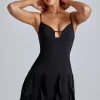 Oh Polly Women'S Clothing Sale - $65 And Under^Ruffle Mini Dress in Black