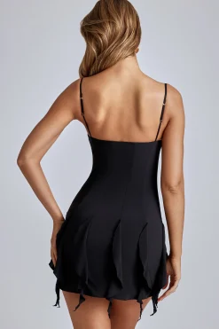 Oh Polly Women'S Clothing Sale - $65 And Under^Ruffle Mini Dress in Black