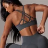 Oh Polly Matching Sets | Sports Bras^Scoop Neck Multi Strap Sports Bra in Grey