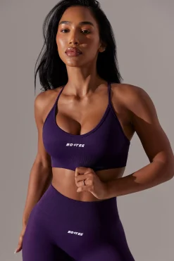 Oh Polly Women'S Clothing Sale - $40 And Under | Matching Sets^Scoop Neck Multi Strap Sports Bra in Purple
