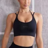 Oh Polly Matching Sets | Sports Bras^Scoop Neck Sports Bra in Jet Black JetBlack
