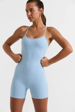 Oh Polly Women'S Clothing Sale - $65 And Under | Women'S Clothing Sale - $40 And Under^Scoop Neckline Open Back Unitard in Ice Blue IceBlue