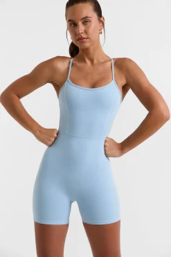 Oh Polly Women'S Clothing Sale - $65 And Under | Women'S Clothing Sale - $40 And Under^Scoop Neckline Open Back Unitard in Ice Blue IceBlue
