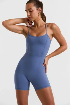 Oh Polly Women'S Clothing Sale - $65 And Under | Women'S Clothing Sale - $40 And Under^Scoop Neckline Open Back Unitard in Slate Blue SlateBlue