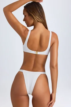 Oh Polly Bikini Sets | Bikini Tops^Scoop-Neck Bikini Top in White