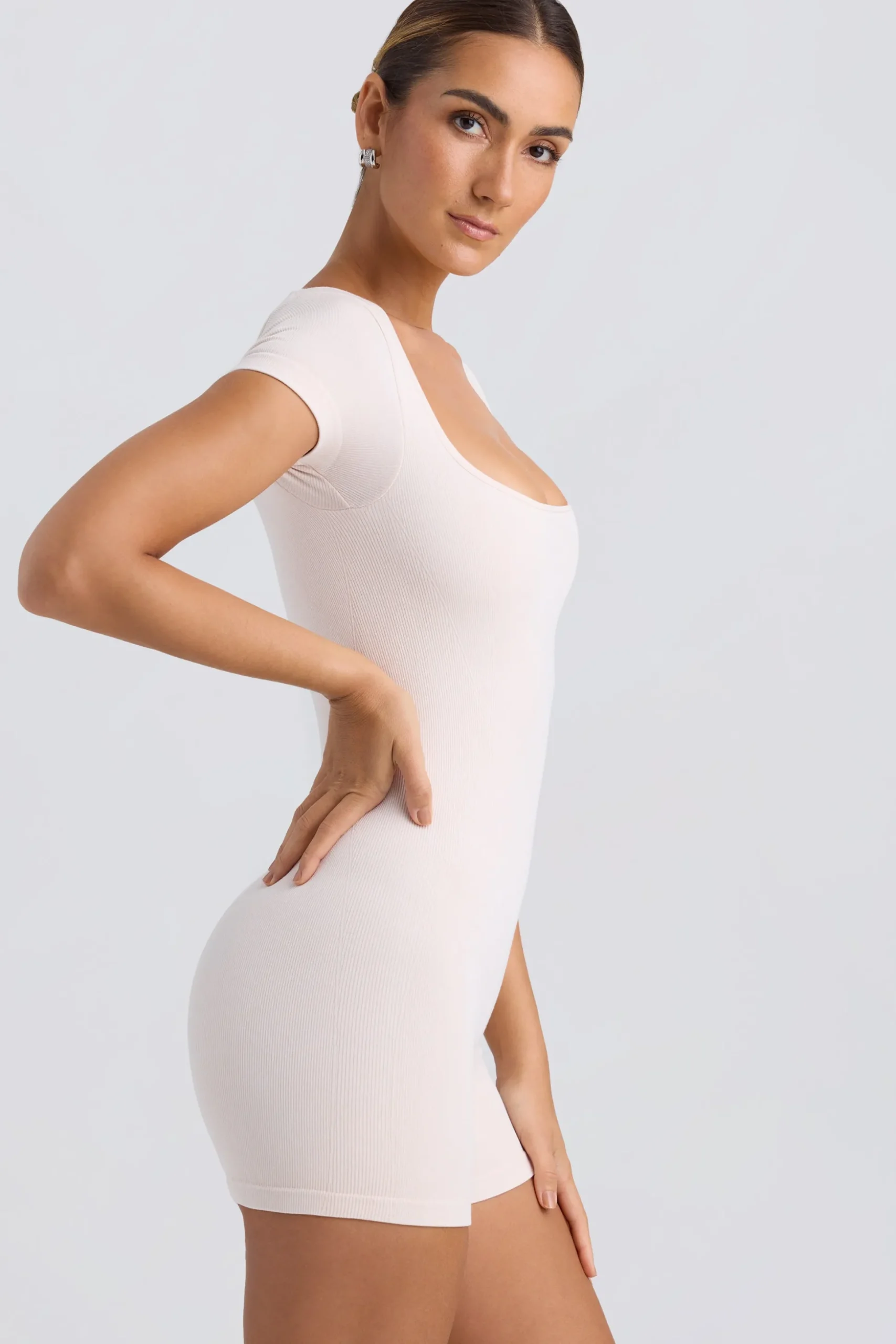 Oh Polly Unitards | Jumpsuits & Unitards^Scoop-Neck Unitard in Washed Cream WashedCream