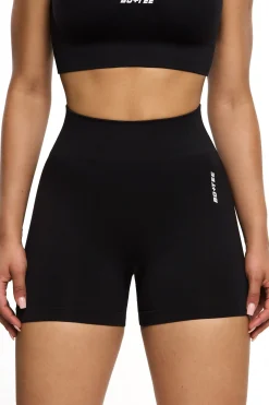 Oh Polly Matching Sets^Seamless High Waist Mini Shorts in Black
