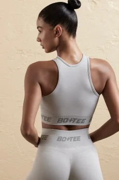 Oh Polly Women'S Clothing Sale - $65 And Under | Women'S Clothing Sale - $40 And Under^Seamless Racerback Crop Top in Silver