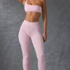 Oh Polly Matching Sets | Leggings^Seamless Rib Leggings in Washed Ice Pink WashedIcePink