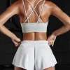 Oh Polly Matching Sets | Sports Bras^Seamless Strappy Sports Bra in Grey