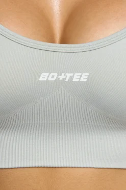 Oh Polly Matching Sets | Sports Bras^Seamless Strappy Sports Bra in Grey