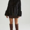 Oh Polly Outerwear | Fall Outfits^Shearling Coat with Large Front Pockets in Black