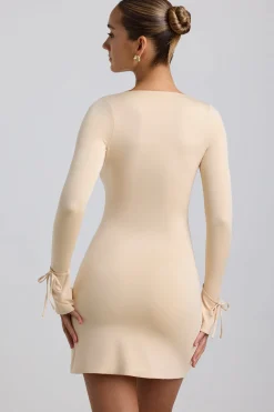 Oh Polly Women'S Clothing Sale - $65 And Under | Women'S Clothing Sale - $40 And Under^Slinky Jersey A-Line Mini Dress in Buttercream