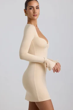 Oh Polly Women'S Clothing Sale - $65 And Under | Women'S Clothing Sale - $40 And Under^Slinky Jersey A-Line Mini Dress in Buttercream
