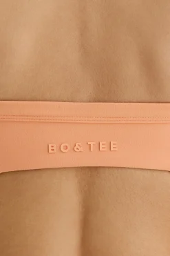 Oh Polly Matching Sets | Sports Bras^Soft Active Contrast-Trim Sports Bra in Peach