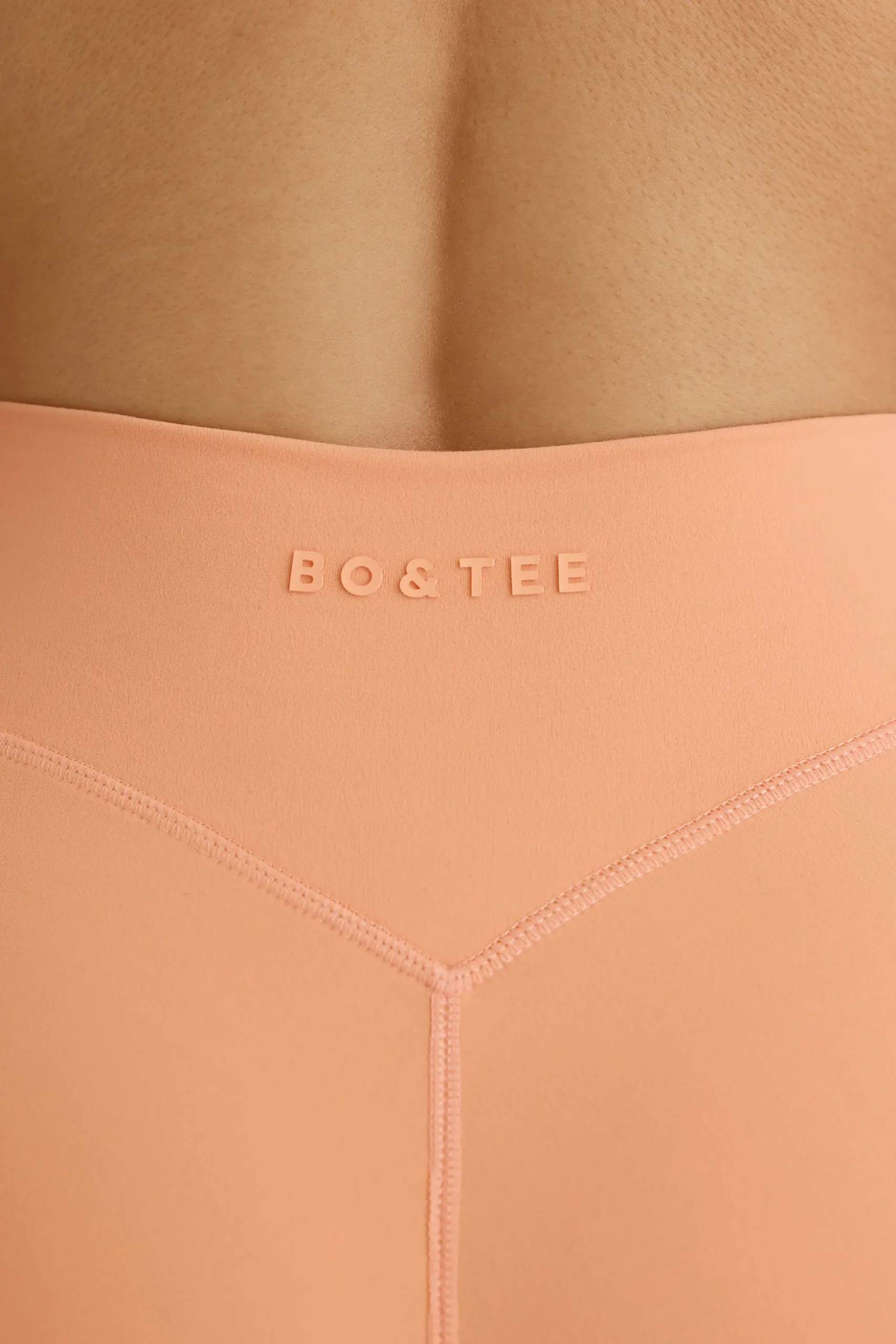 Oh Polly Matching Sets | Shorts^Soft Active Crossover Mini Shorts in Peach