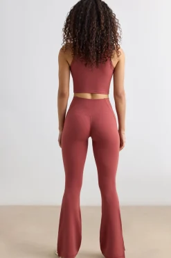 Oh Polly Women'S Clothing Sale - $65 And Under | Women'S Clothing Sale - $40 And Under^Soft Active Flared Trousers in Rust