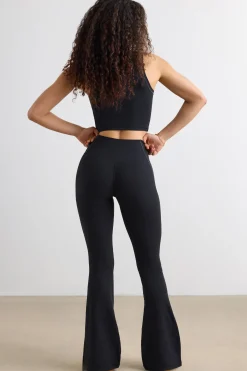 Oh Polly Matching Sets | Leggings^Soft Active Flared Trousers in Black