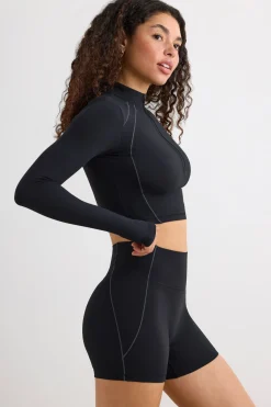 Oh Polly Women'S Clothing Sale - $65 And Under | Women'S Clothing Sale - $40 And Under^Soft Active High Waist Mini Shorts in Black