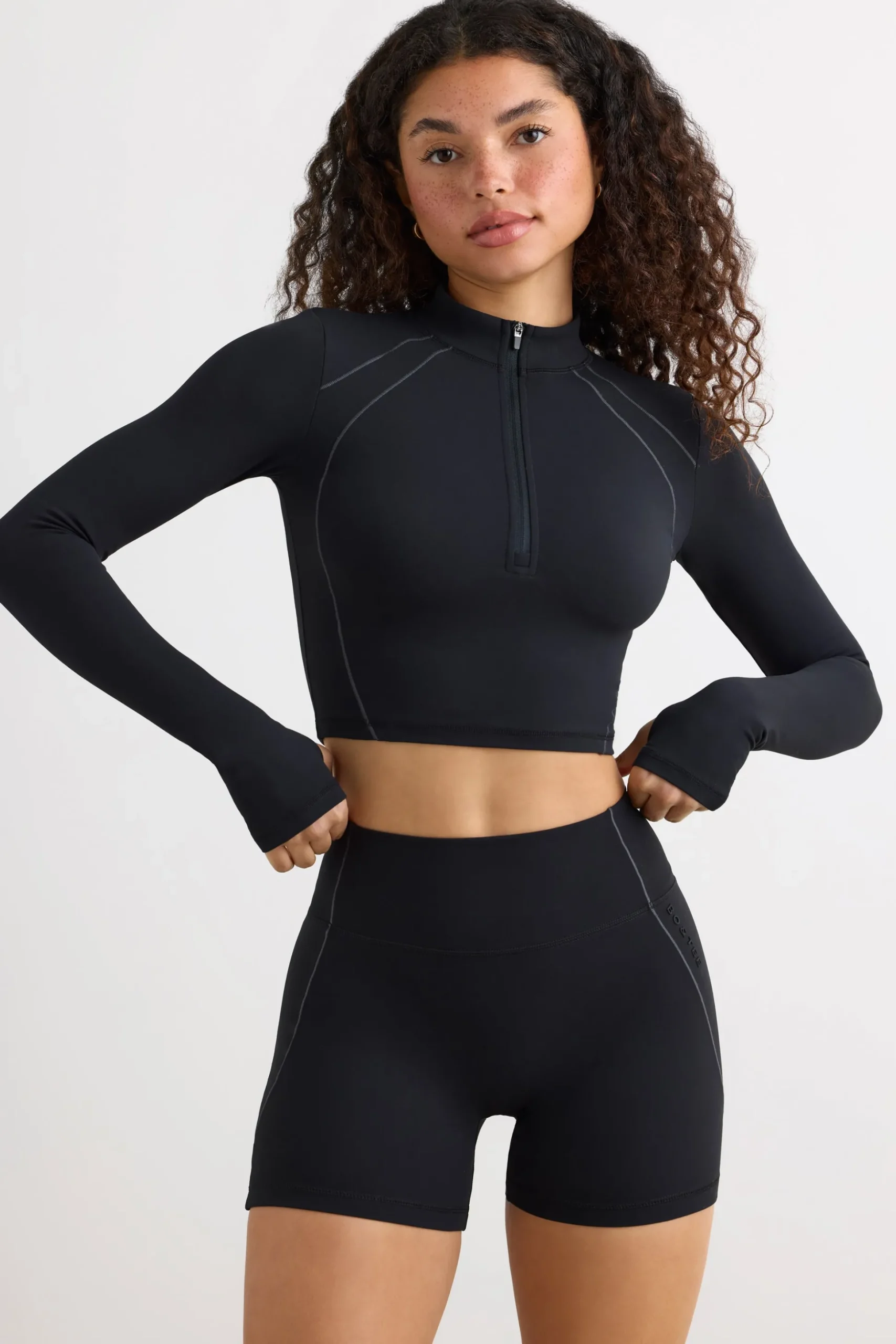 Oh Polly Women'S Clothing Sale - $65 And Under | Women'S Clothing Sale - $40 And Under^Soft Active High Waist Mini Shorts in Black