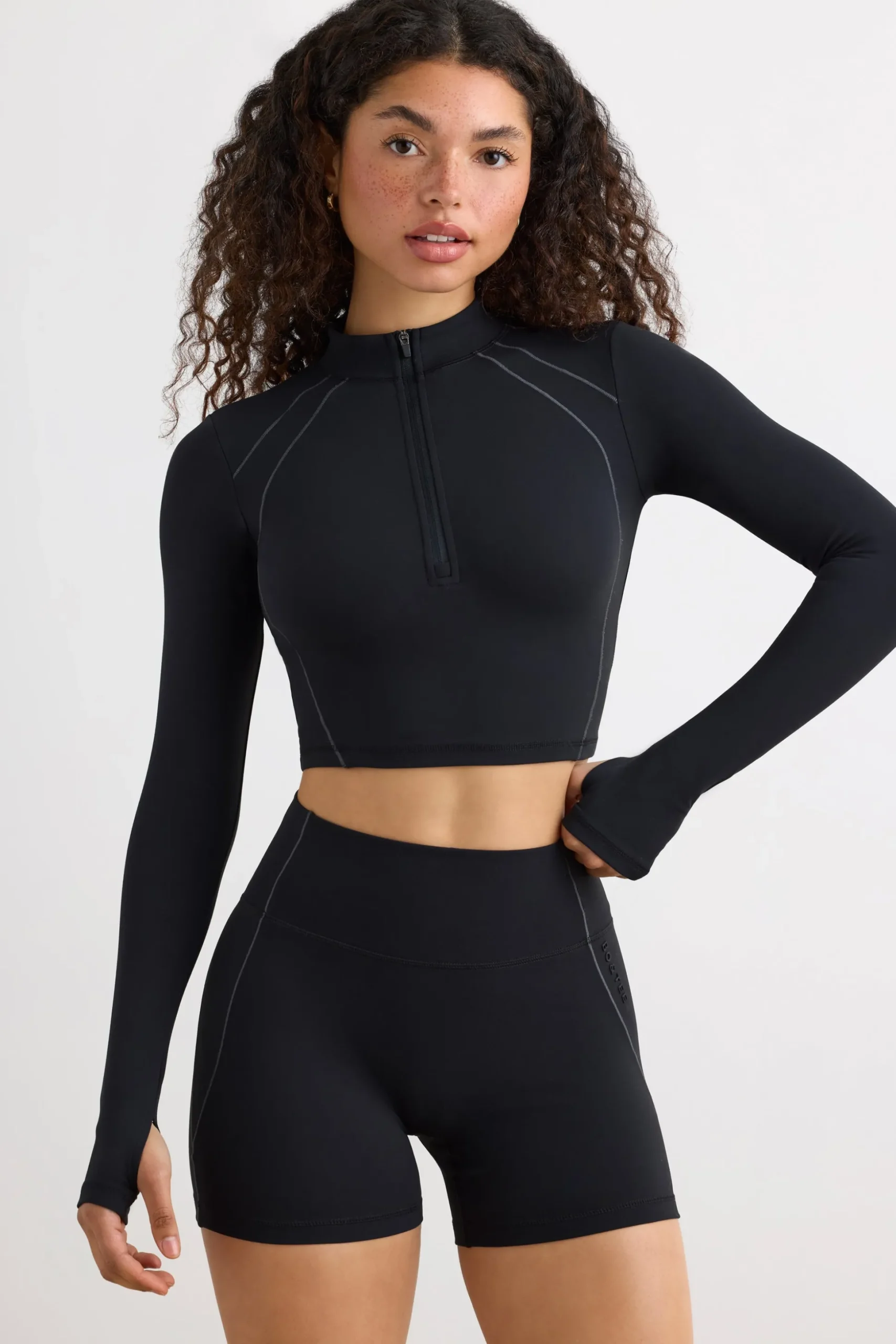 Oh Polly Women'S Clothing Sale - $65 And Under | Women'S Clothing Sale - $40 And Under^Soft Active High Waist Mini Shorts in Black