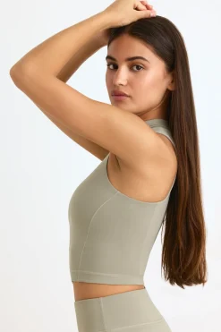 Oh Polly Matching Sets | Tops^Soft Active High-Neck Tank Top in Mineral