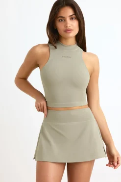 Oh Polly Matching Sets | Tops^Soft Active High-Neck Tank Top in Mineral