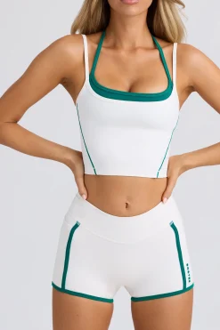 Oh Polly Matching Sets | Tops^Soft Active Layered Cropped Tank Top in White