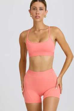Oh Polly Matching Sets | Shorts^Soft Active Mini Shorts in Coral