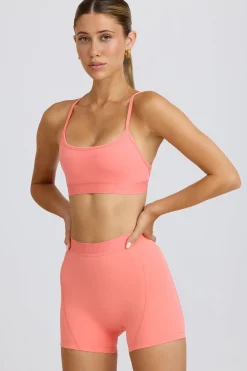 Oh Polly Matching Sets | Shorts^Soft Active Mini Shorts in Coral