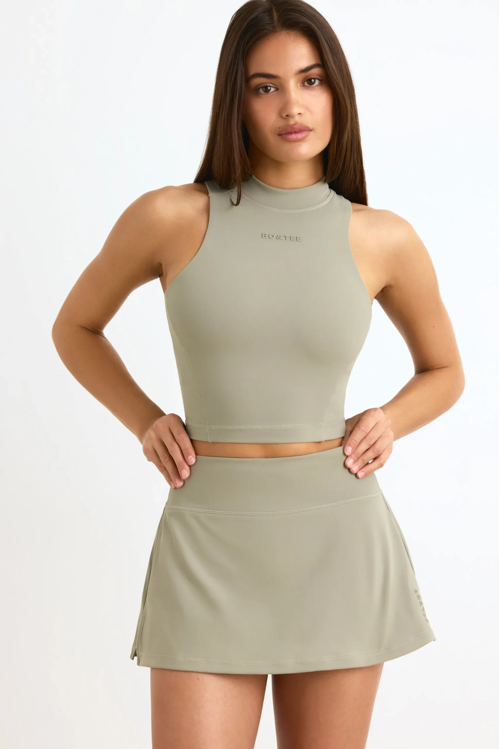 Oh Polly Skorts & Dresses | Matching Sets^Soft Active Mini Skort in Mineral