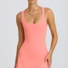 Oh Polly Skorts & Dresses^Soft Active Open-Back Tennis Dress in Coral