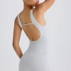 Oh Polly Unitards^Soft Active Open-Back Unitard in Grey Marl GreyMarl