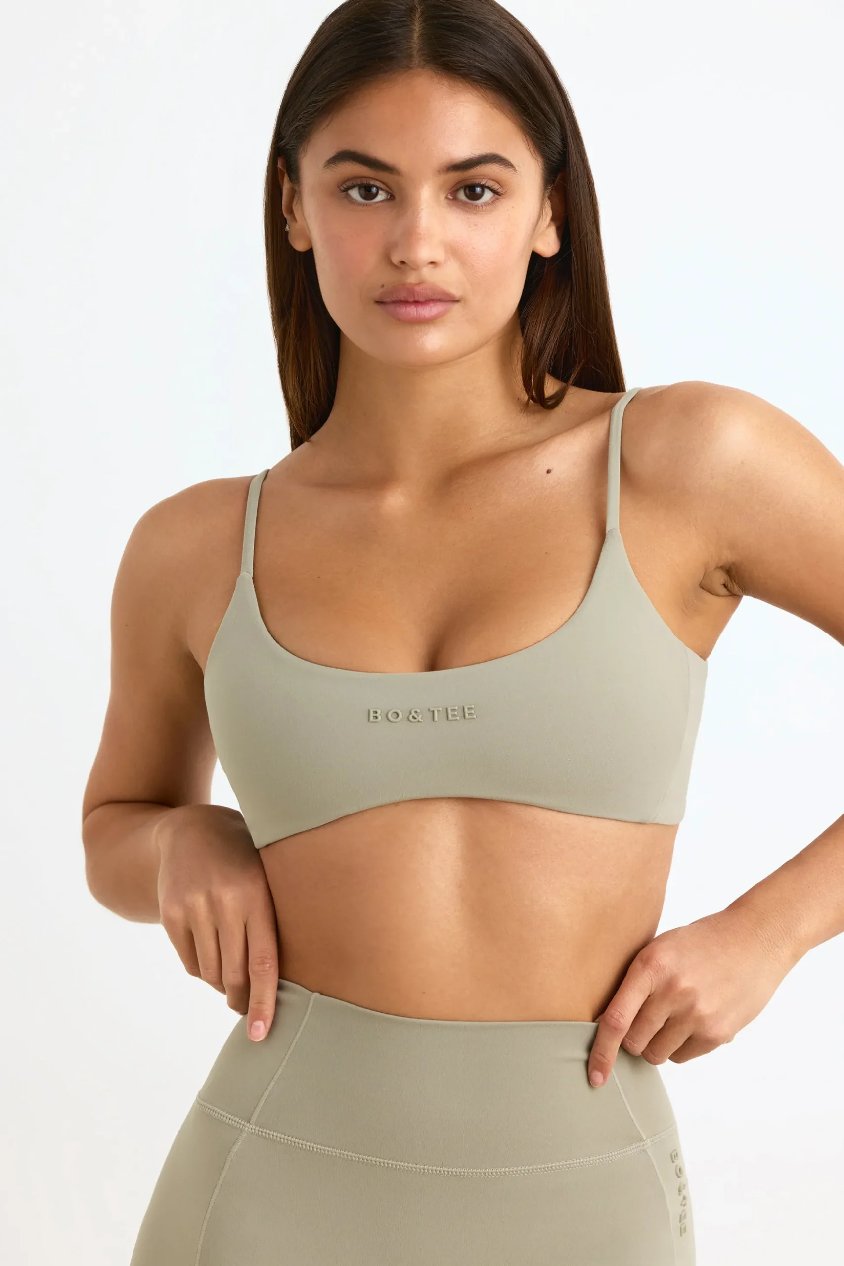 Oh Polly Matching Sets | Sports Bras^Soft Active Sports Bra in Mineral