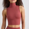Oh Polly Women'S Clothing Sale - $65 And Under | Women'S Clothing Sale - $40 And Under^Soft Active Turtleneck Tank Top in Rust