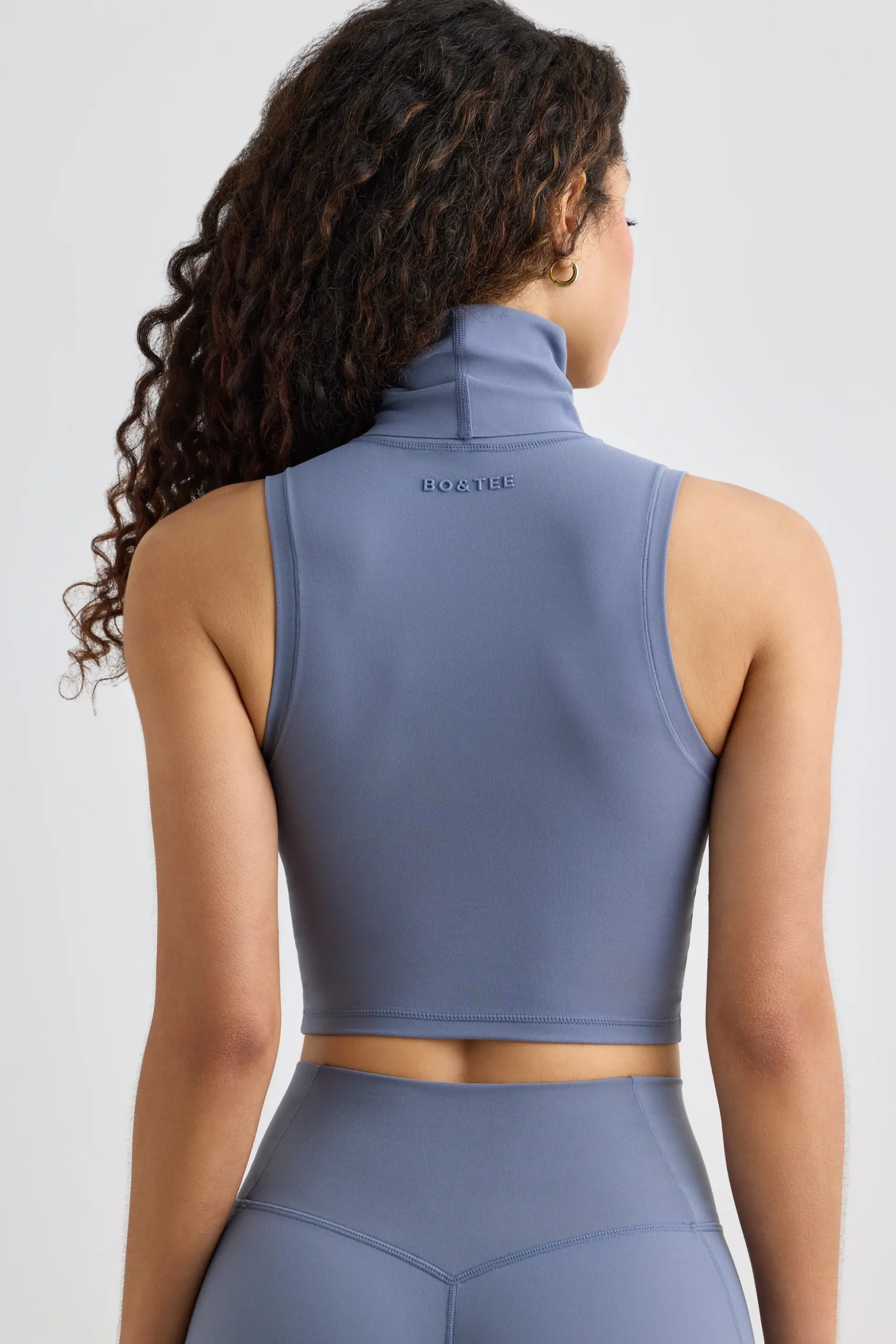 Oh Polly Women'S Clothing Sale - $65 And Under | Women'S Clothing Sale - $40 And Under^Soft Active Turtleneck Tank Top in Slate Grey SlateGrey
