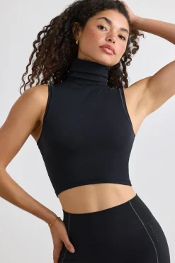 Oh Polly Women'S Clothing Sale - $65 And Under | Women'S Clothing Sale - $40 And Under^Soft Active Turtleneck Tank Top in Black